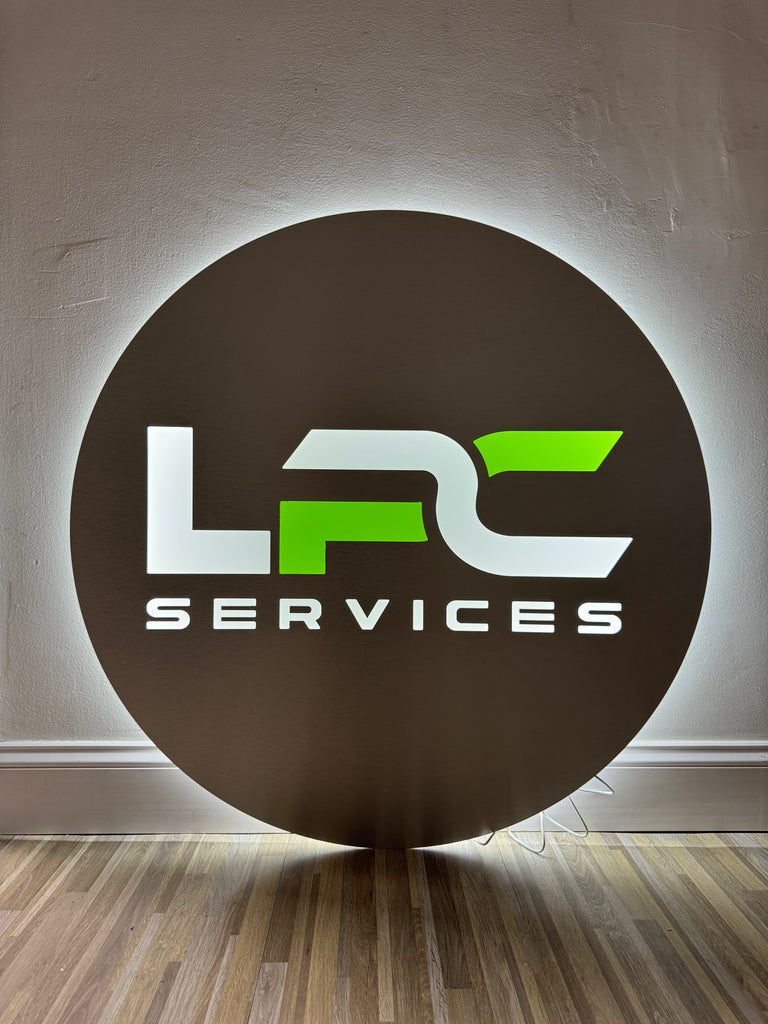 front LPC services - Backlit Custom Sign