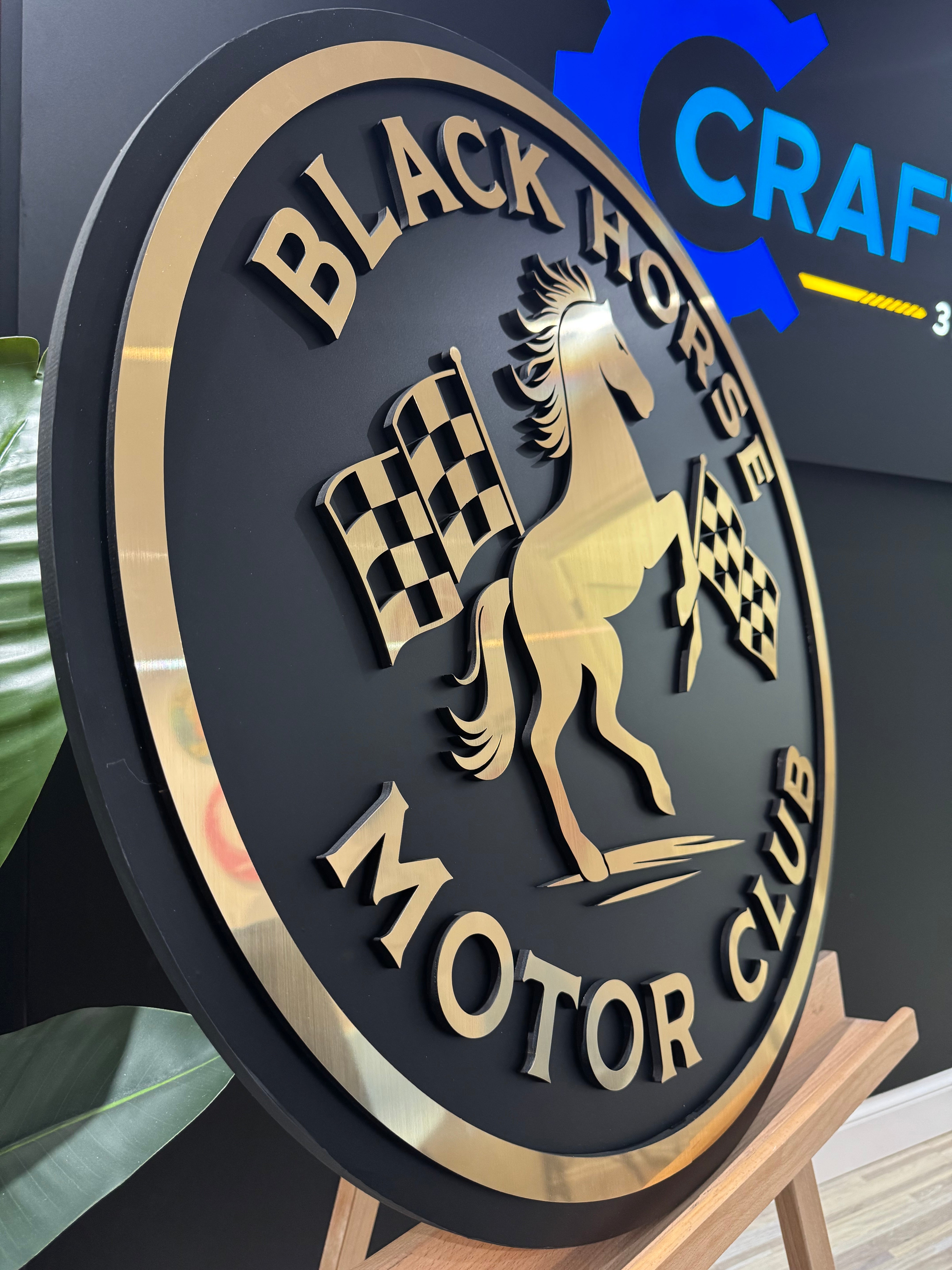 Custom Round Indoor 3D Logo Sign – Crafted 3D Signs