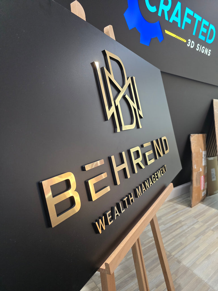 Personalized Custom Rectangular Wood Sign - Crafted 3D Signs