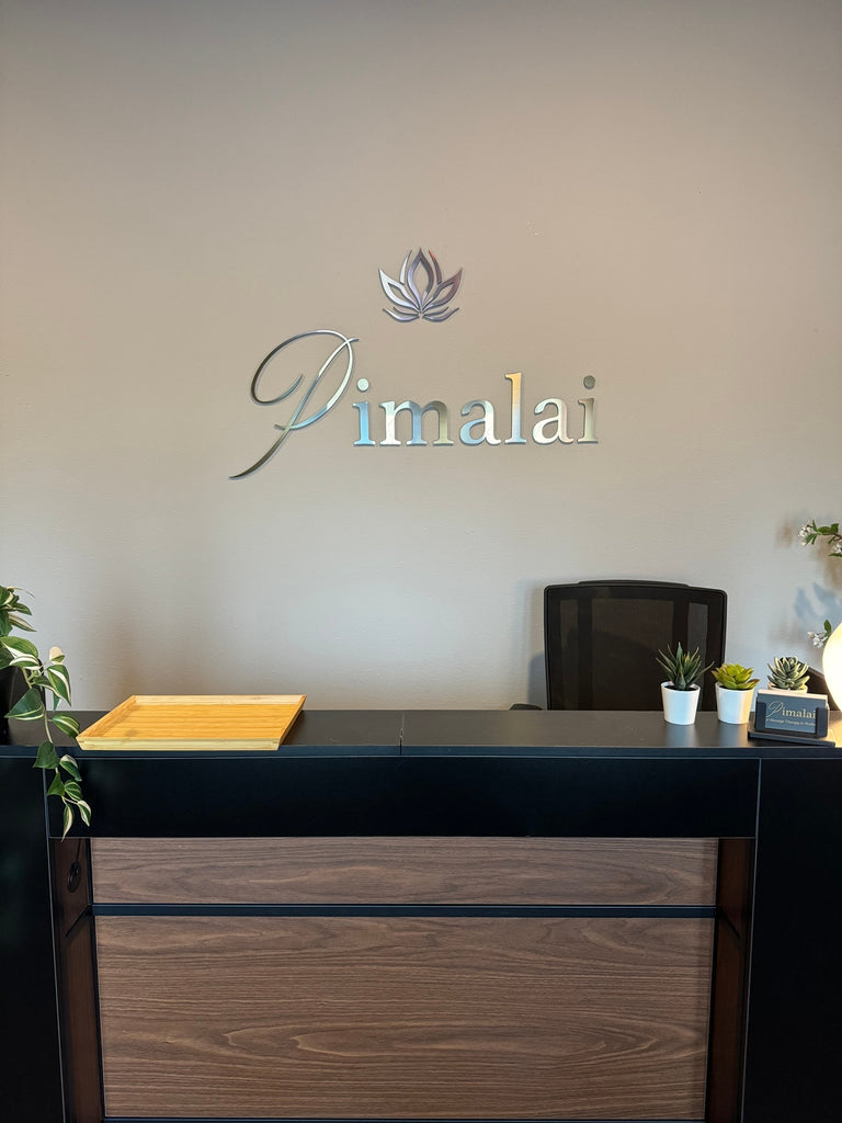 front pimalai -Custom Laser Cut Wall Logo
