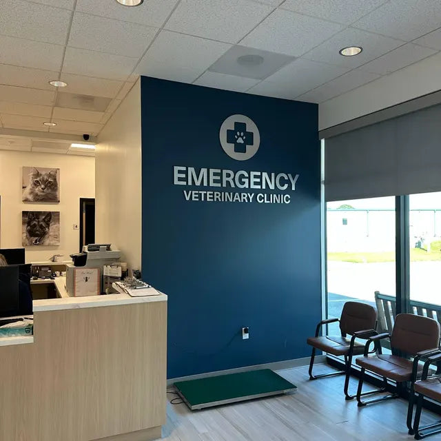 emergency - metal brushed 3d logo sign