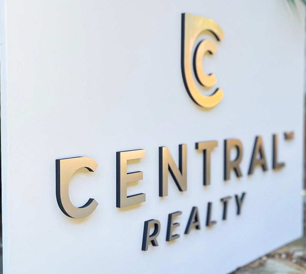 central - Custom Laser Cut Wall Logo
