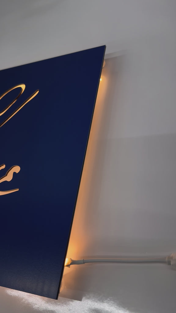 video 4 - Backlit Custom Sign