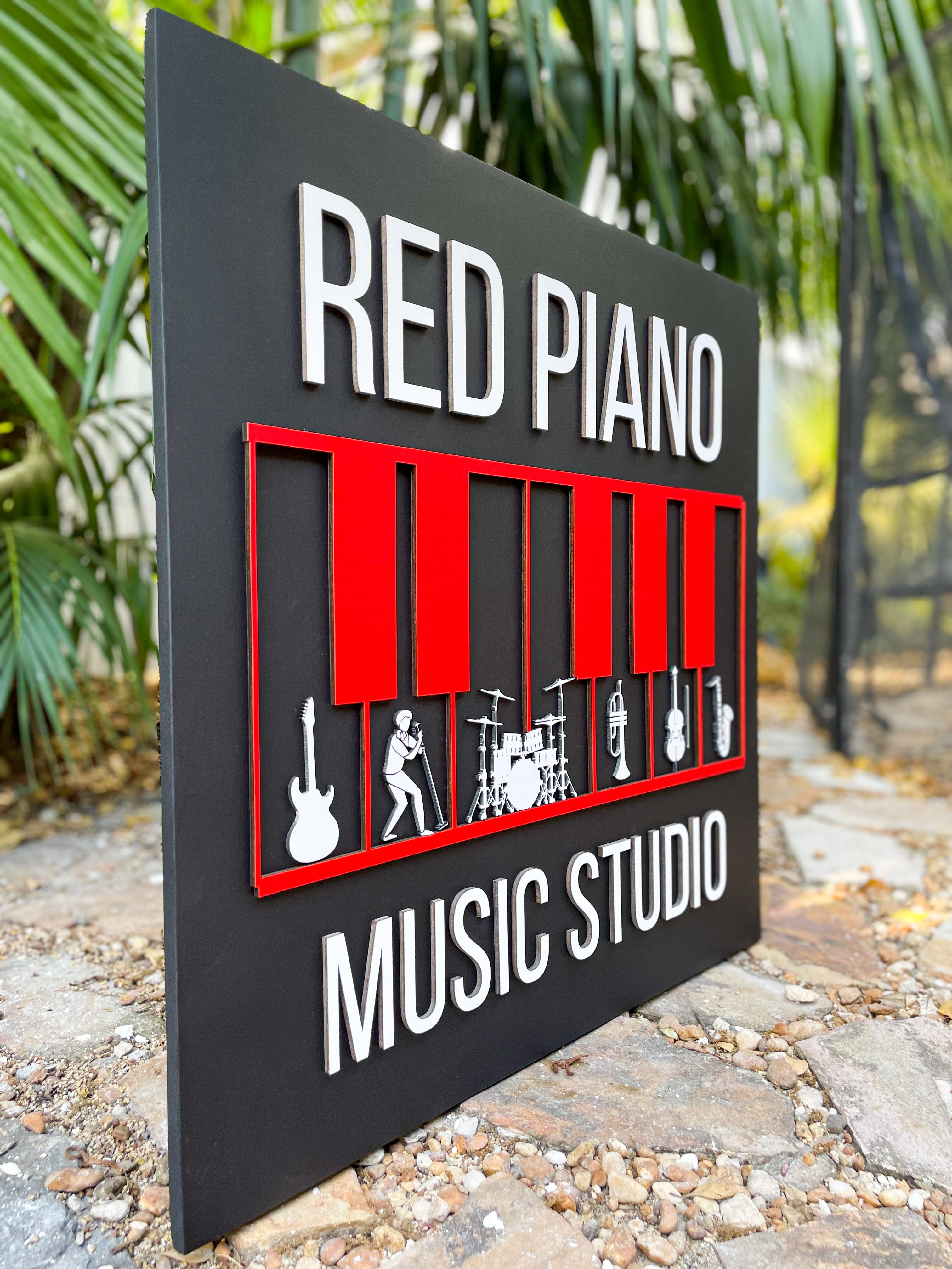 Personalized Custom Rectangular Wood Sign - Crafted 3D Signs