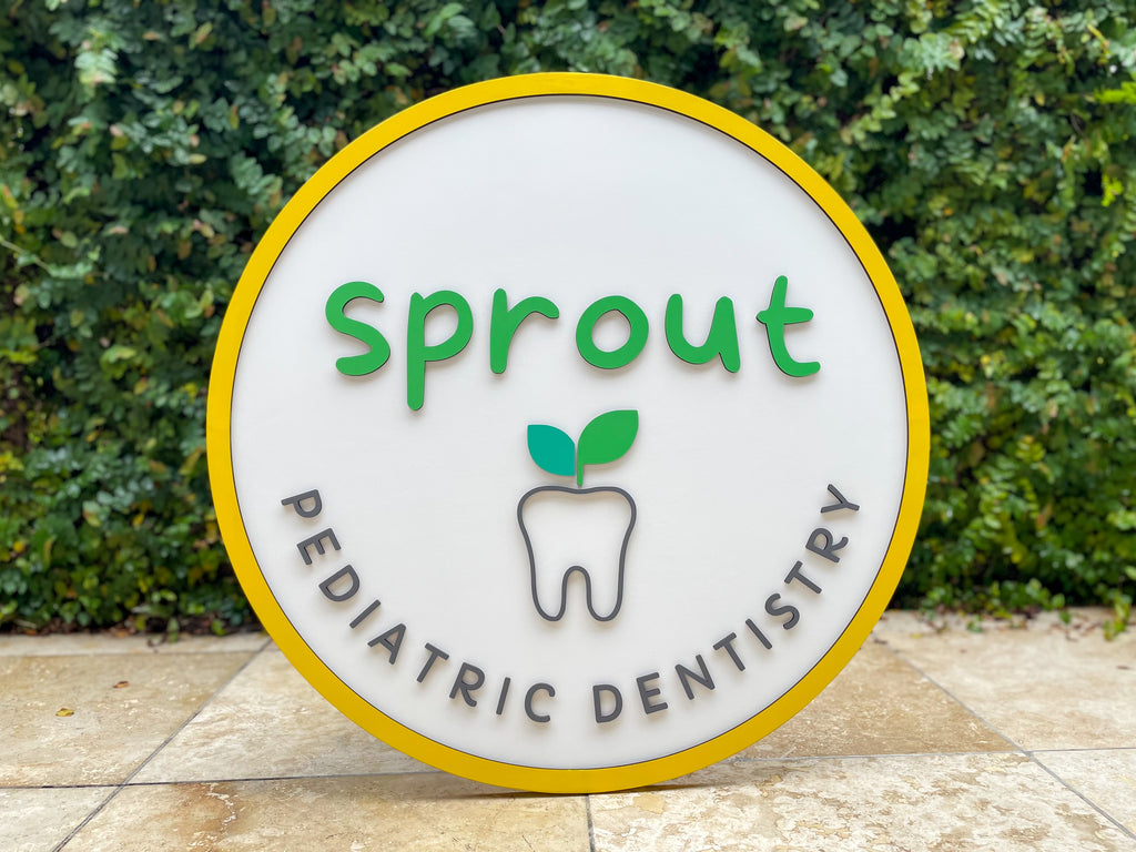 sprout 3d outdoor sign 