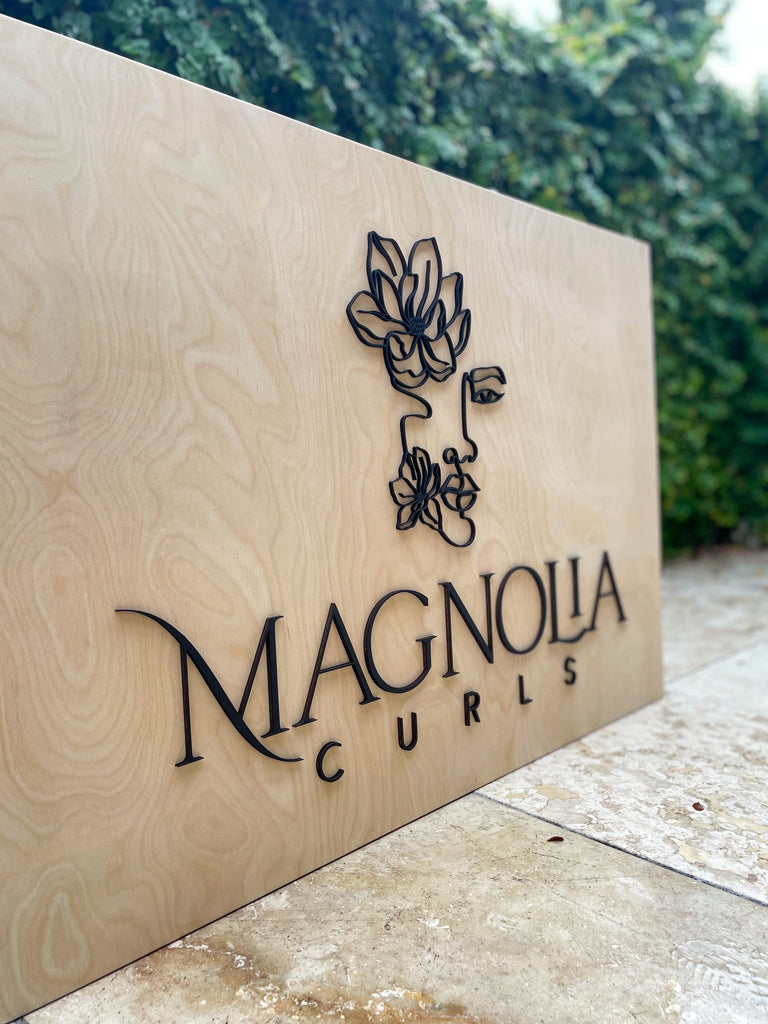 magnolia - Custom Rectangular Indoor 3D Logo Sign
