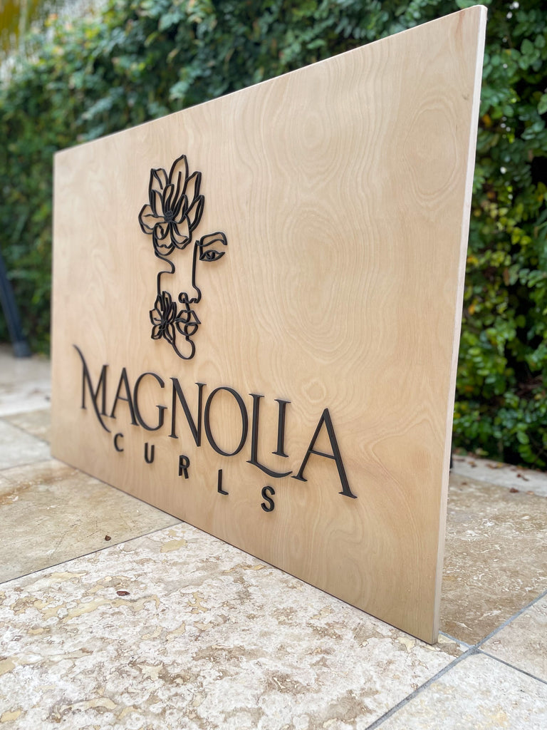 magnolia - Custom Rectangular Indoor 3D Logo Sign